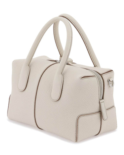 Tod'S Grained Leather Bowling Bag-Bag-TOD'S-os-White-Urbanheer