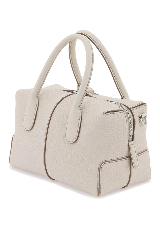 Tod'S Grained Leather Bowling Bag-Bag-TOD'S-os-White-Urbanheer