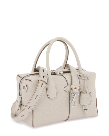 Tod'S Grained Leather Bowling Bag-Bag-TOD'S-os-White-Urbanheer