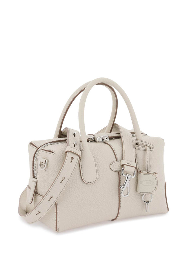 Tod'S Grained Leather Bowling Bag-Bag-TOD'S-os-White-Urbanheer