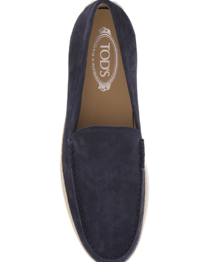 Tod'S suede slip-on with rafia insert