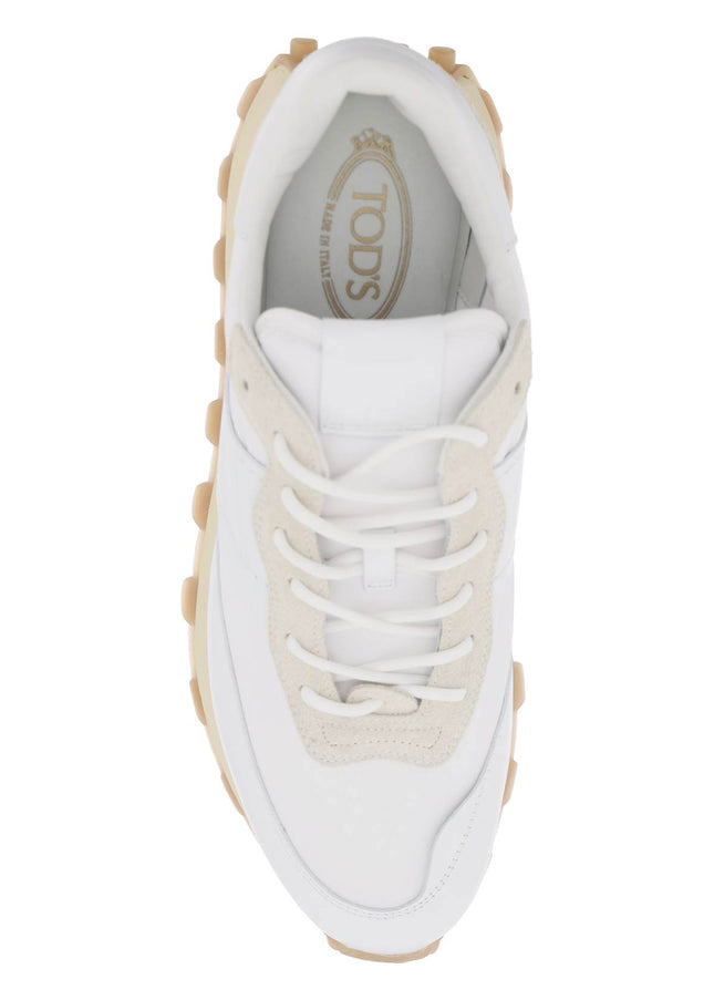 Tod'S leather and fabric 1t sneakers