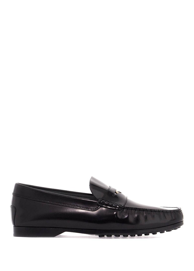 Tod'S brushed leather loafers with penny detail