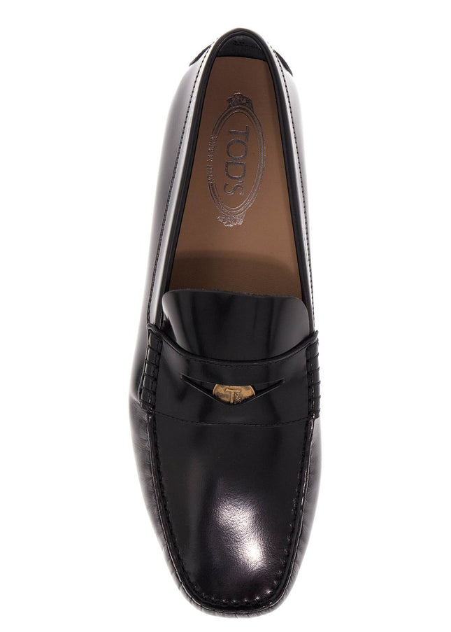 Tod'S brushed leather loafers with penny detail