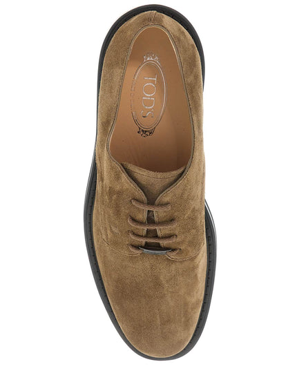 Tod'S suede leather lace-up shoes