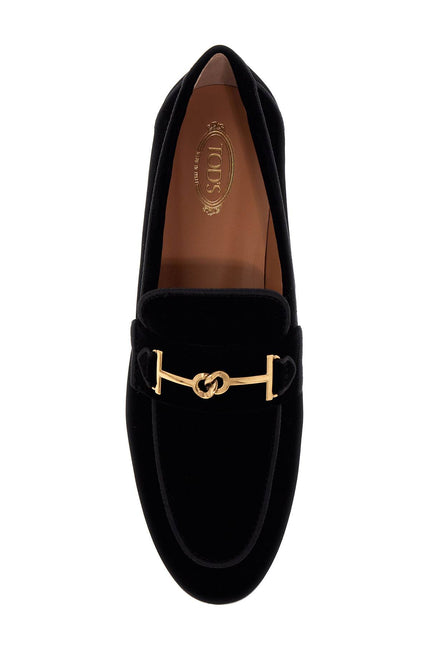 Tod'S velvet loafers for