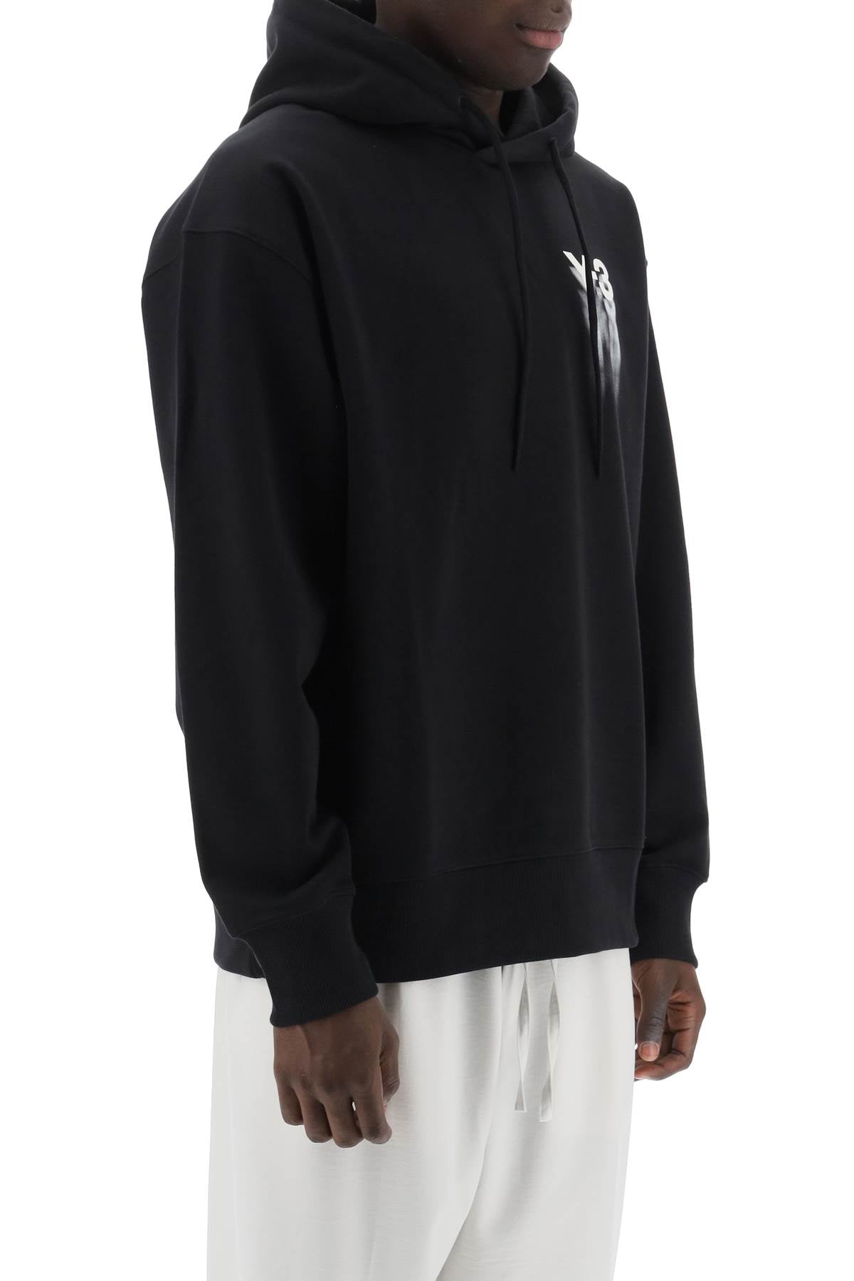 Y-3 hoodie with gradient logo print-men > clothing > t-shirts and sweatshirts > sweatshirts-Y-3-Urbanheer