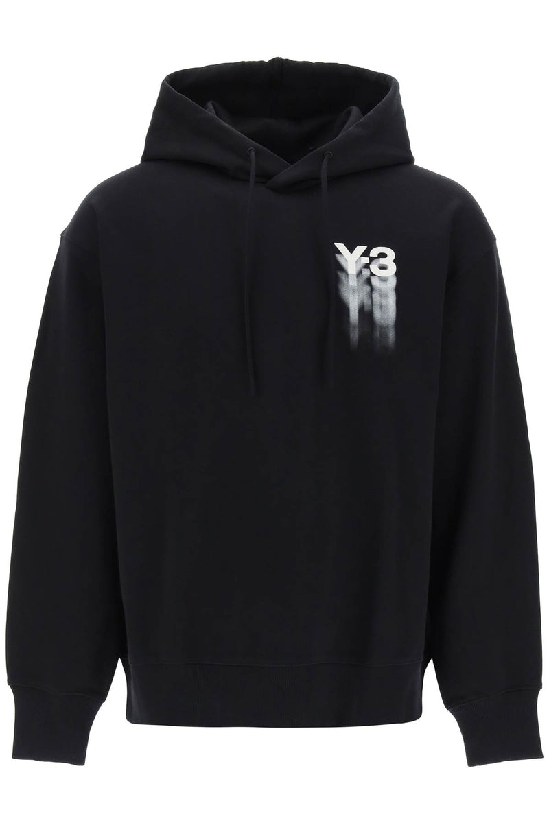 Y-3 hoodie with gradient logo print-men > clothing > t-shirts and sweatshirts > sweatshirts-Y-3-Urbanheer