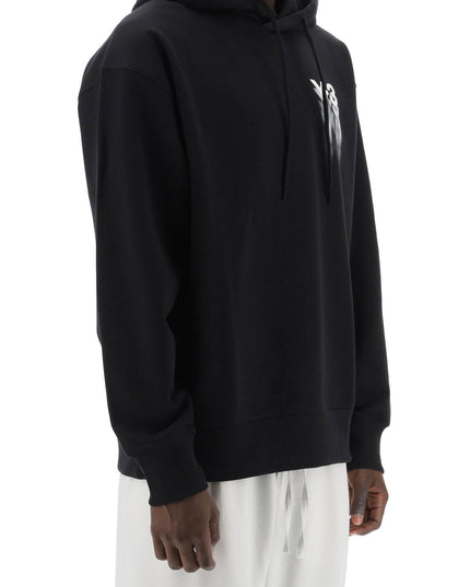 Y-3 hoodie with gradient logo print