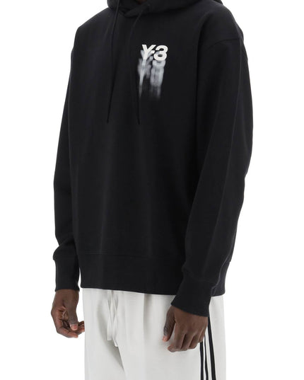 Y-3 hoodie with gradient logo print