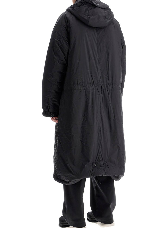 Y-3 long padded nylon parka coat