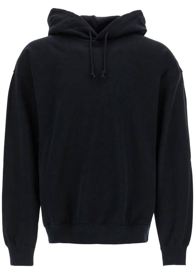 Y-3 men's black hoodie in recycled cotton and polyester