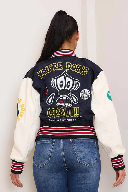 You Are Doing Ok Varsity Jacket Women