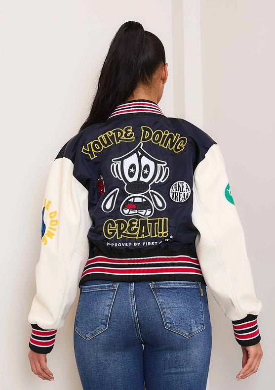 You Are Doing Ok Varsity Jacket Women