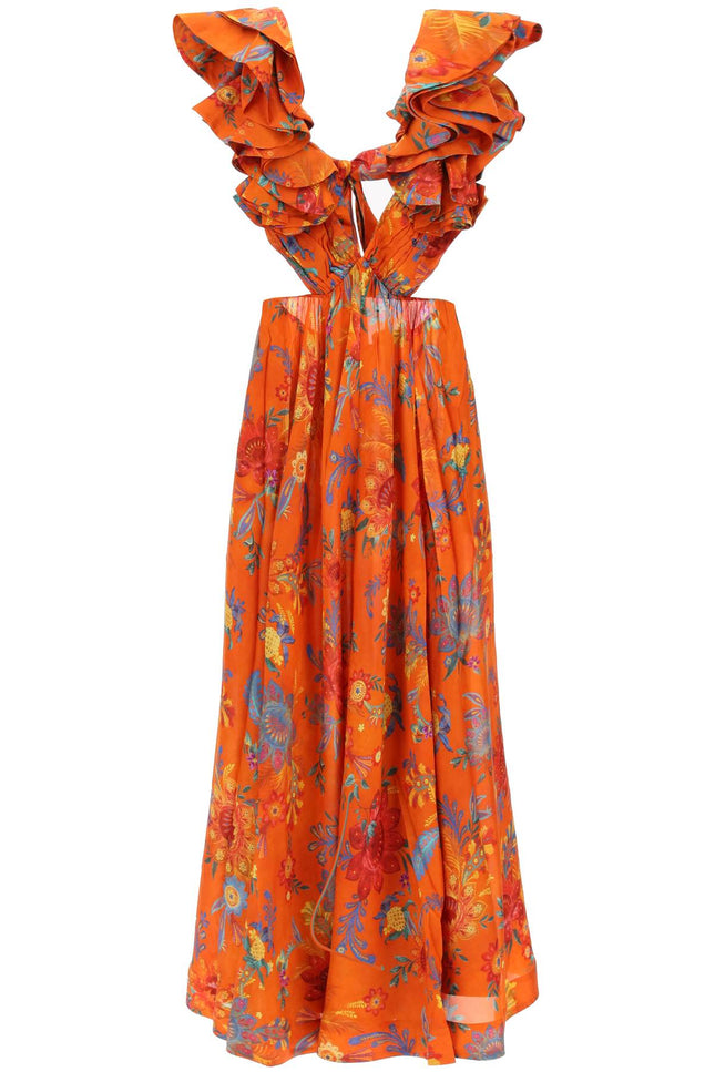 Zimmermann 'ginger' dress with cut-outs-women > clothing > dresses > maxi-Zimmermann-1-Orange-Urbanheer