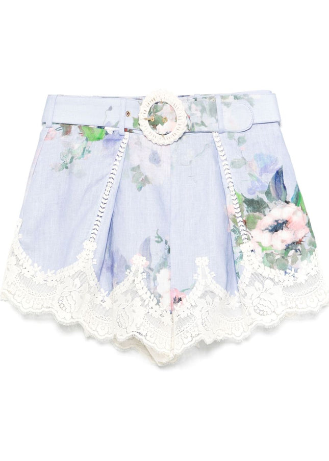 Zimmermann Shorts Clear Blue