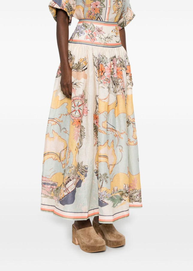 Zimmermann Skirts Beige