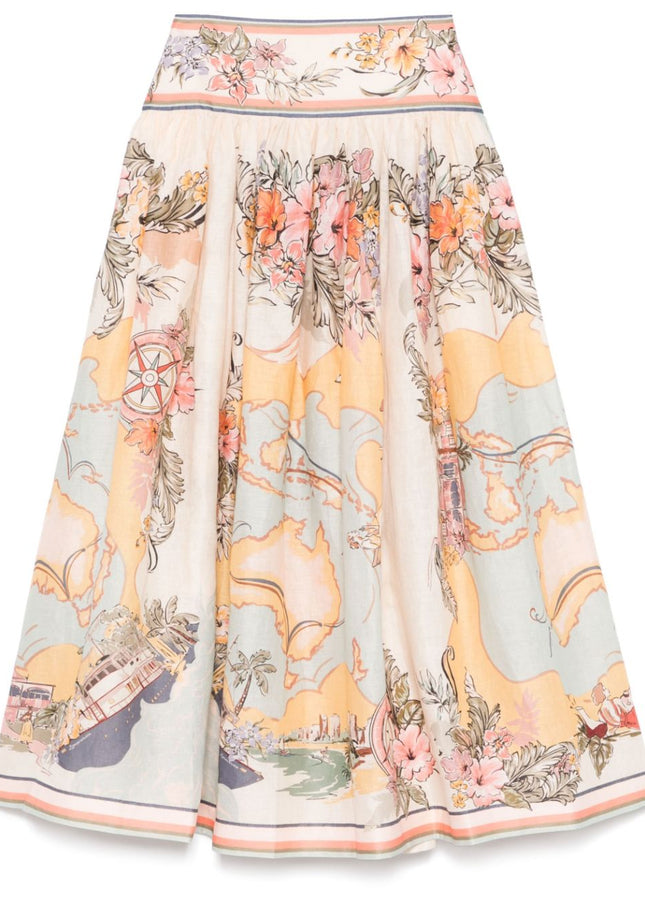 Zimmermann Skirts Beige