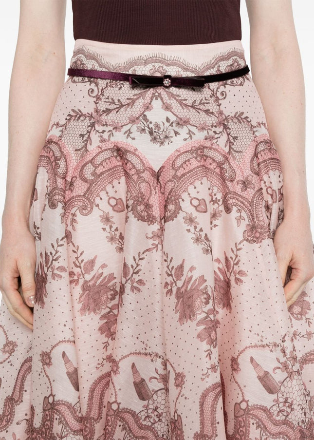 Zimmermann Skirts Pink