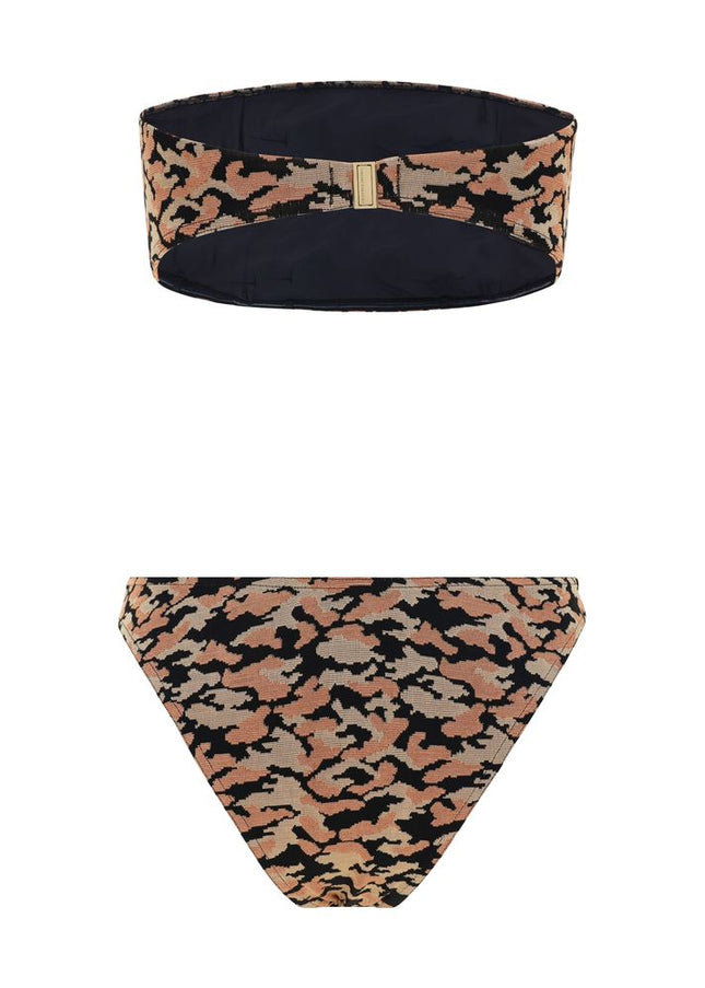 Zimmermann Waverly Texture Bandeau Swimsuit