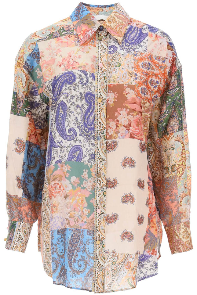 Zimmermann devi manstyle silk shirt