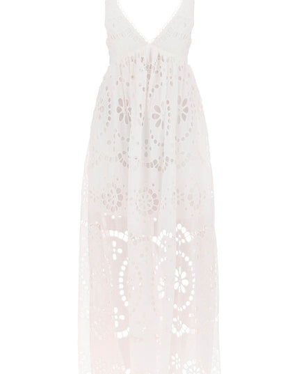 Zimmermann lexi maxi dress in broderie anglaise