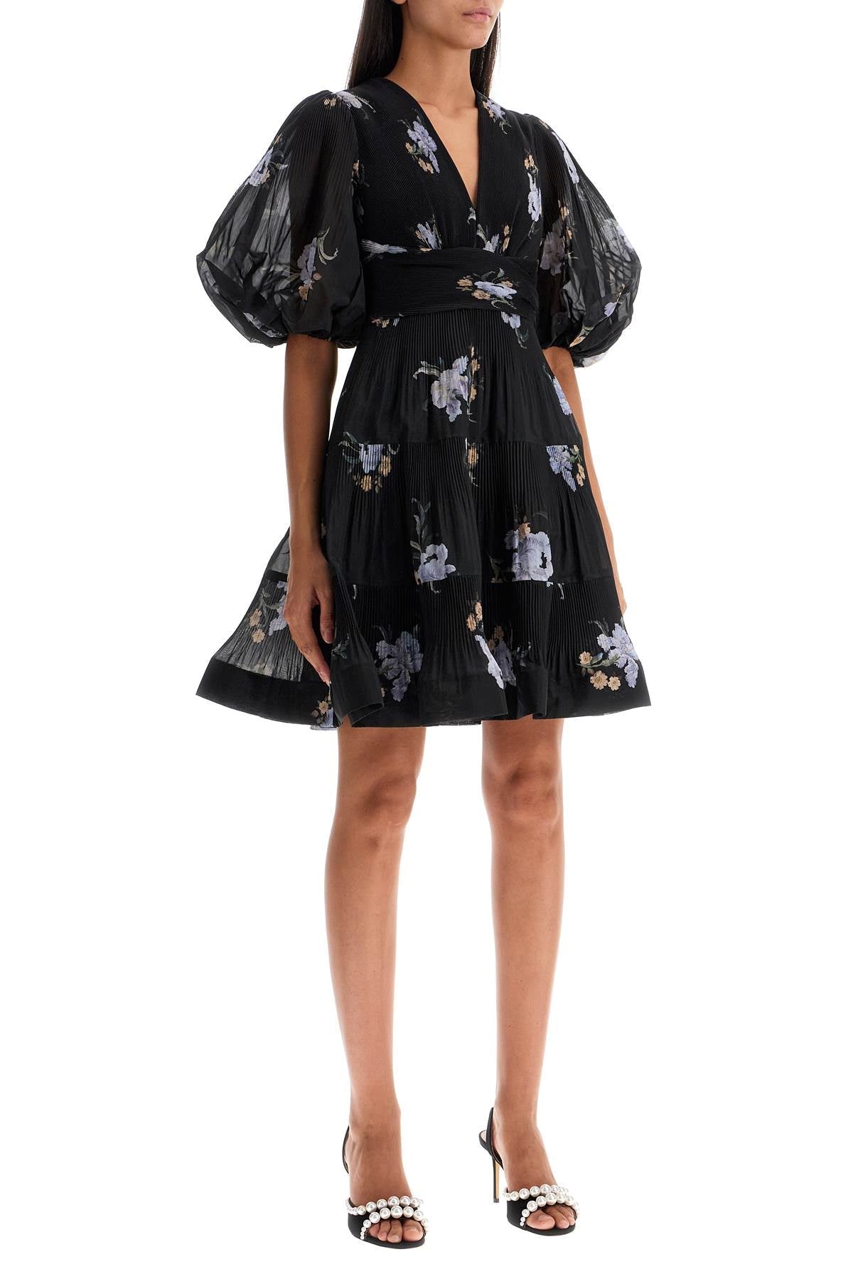 Zimmermann pleated organza mini dress