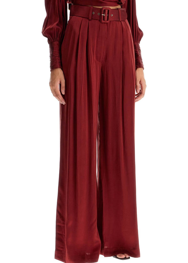 Zimmermann silk satin palazzo pants in nine