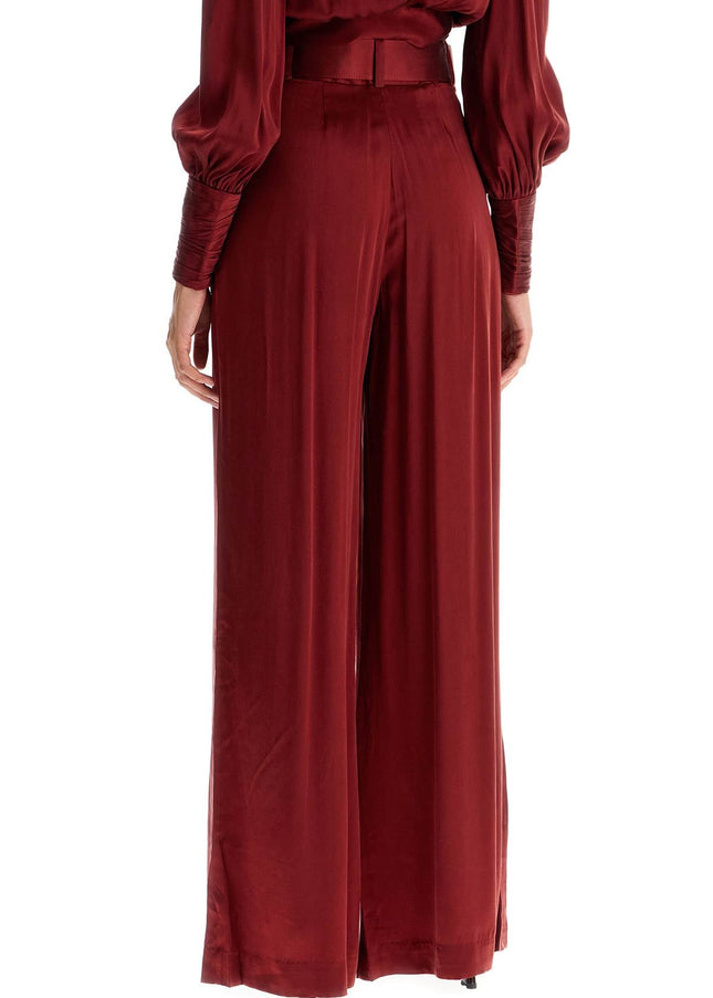 Zimmermann silk satin palazzo pants in nine