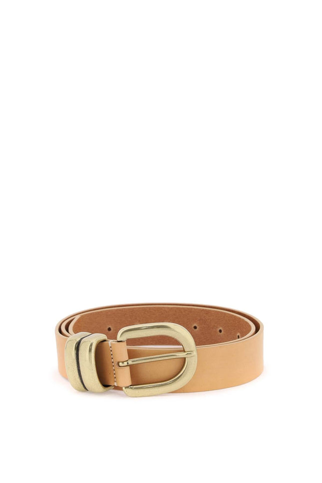 Zoira Leather Belt - Beige