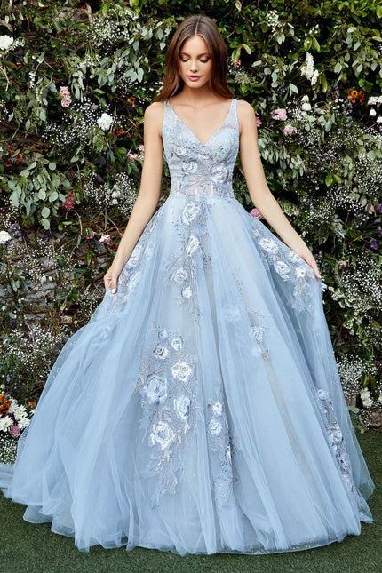 Lilian Tulle Ball Gown-Evening-Tux-USA-2-Paris Blue-Urbanheer