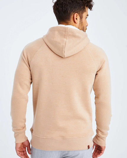 Men'S Hoodie Hood Light Brown Melange-Hoodie-Leif Nelson GmbH-Urbanheer