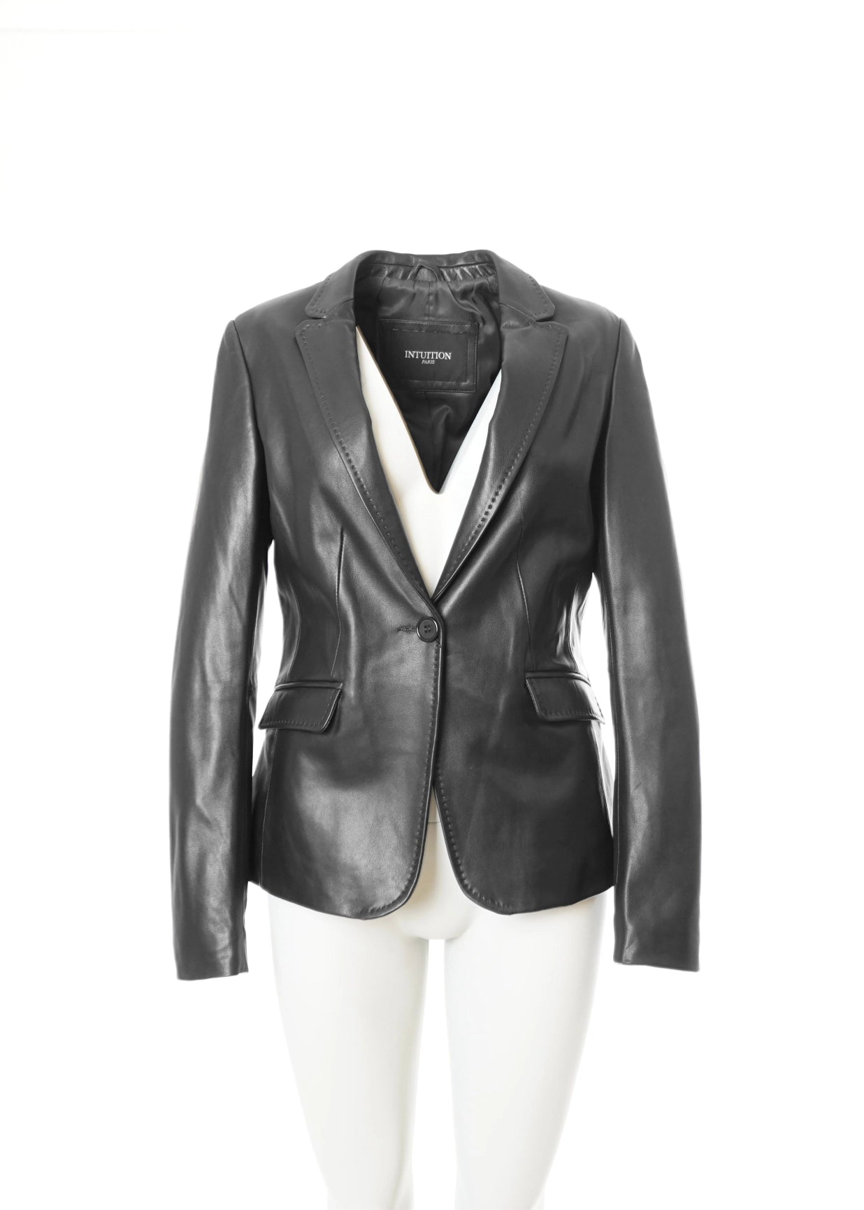 Blazelle Lambskin Jacket-Intuition Paris-Black-36-Urbanheer