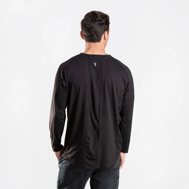 Men’S Zintex Long Sleeve Sports Tee - Coal-Sports Tee-Nonzero Gravity-Urbanheer