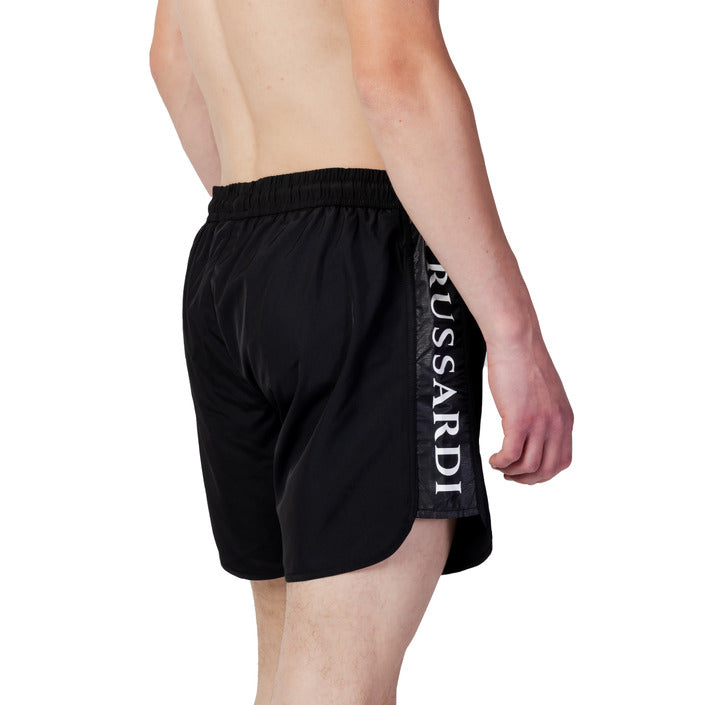 TRUSSARDI, Black Men's Swim Shorts