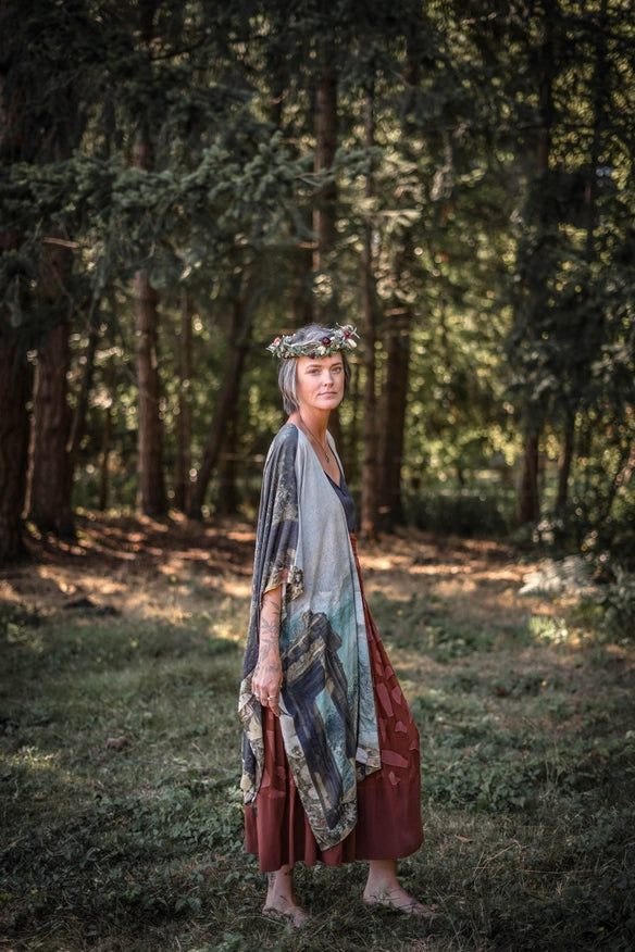 Castles In The Air Bohemian Bamboo Starduster Kimono-Kimonos-Market of Stars-Urbanheer