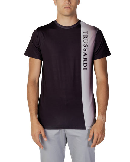 Trussardi Beachwear Men T-Shirt-Trussardi Beachwear-black-S-Urbanheer