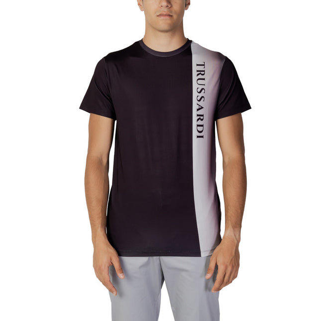 Trussardi Beachwear Men T-Shirt-Trussardi Beachwear-black-S-Urbanheer