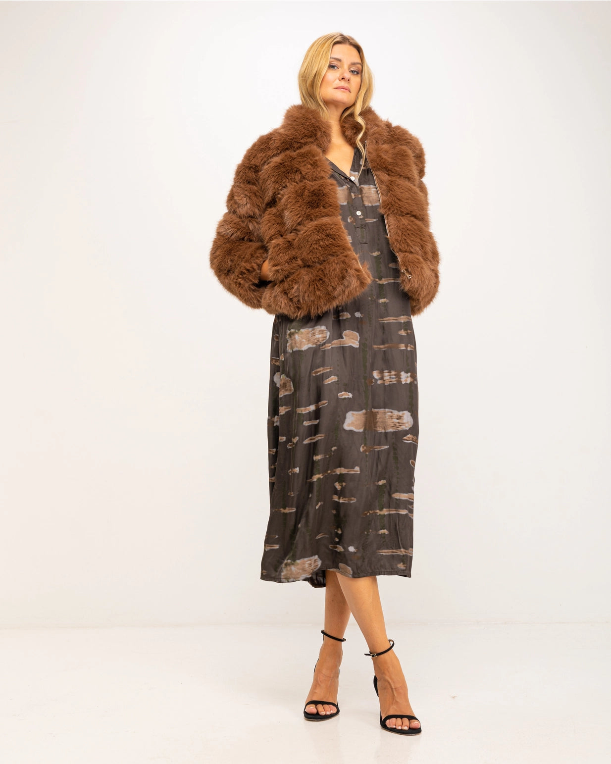 Fur Bomber Jacket-Clothing - Women-Tantra-Urbanheer