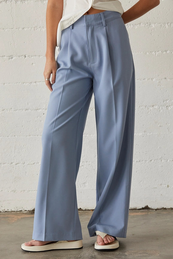 Sasha Wide Leg Trousers-TROUSERS-Crescent-Urbanheer