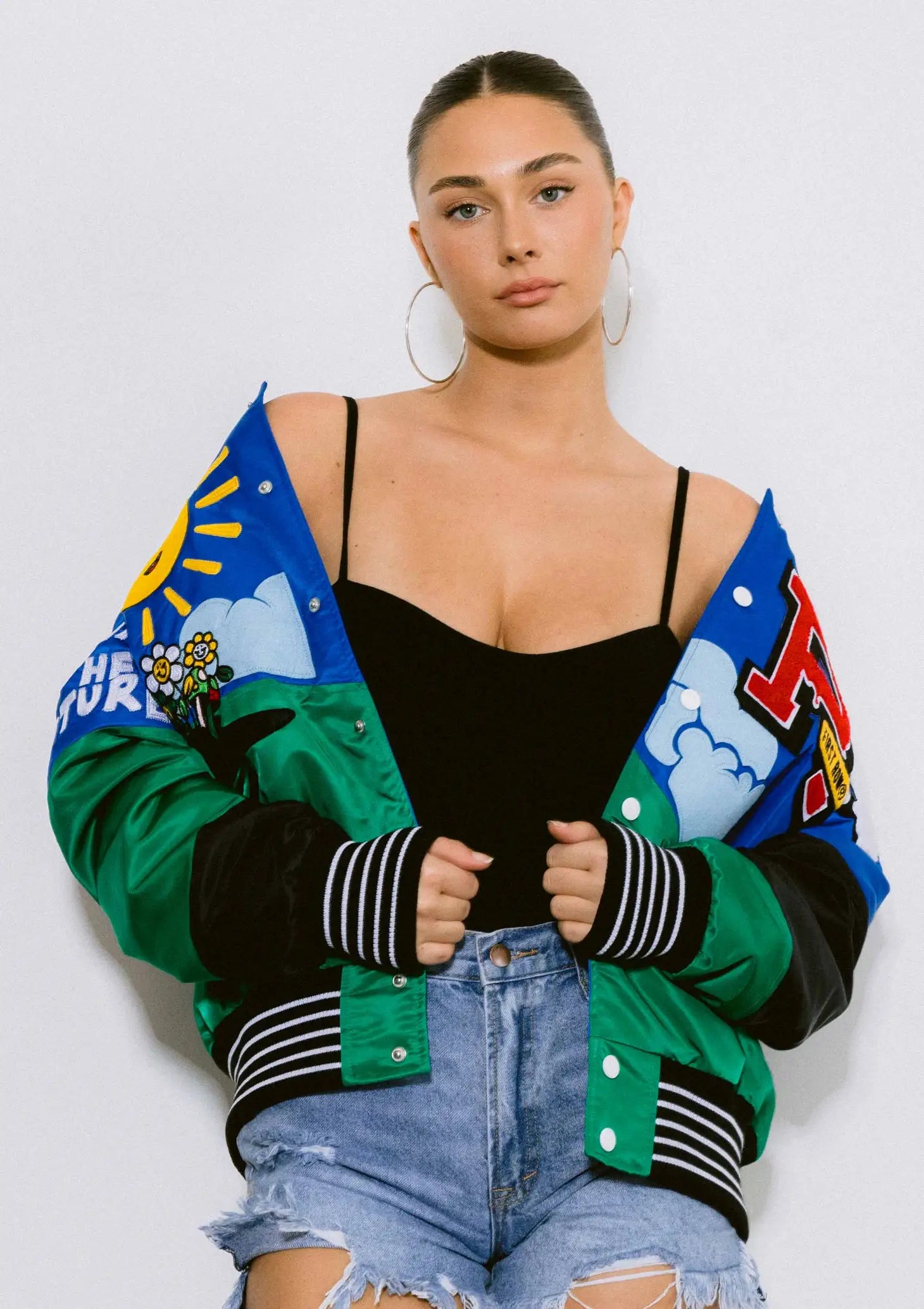 Retro Fit Varsity Jacket-Clothing - Women-Vibrant M.i.U-Urbanheer