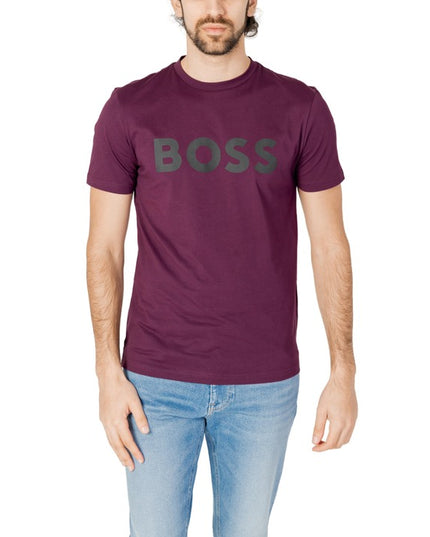 Boss Men T-Shirt-Clothing - Men-Boss-purple-S-Urbanheer