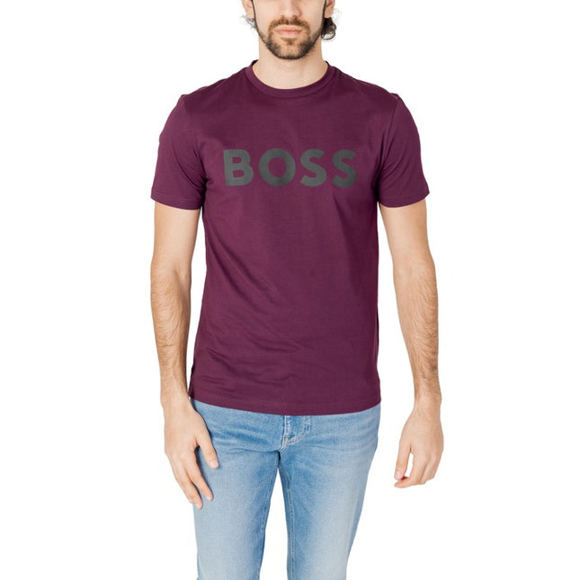 Boss Men T-Shirt-Clothing - Men-Boss-purple-S-Urbanheer