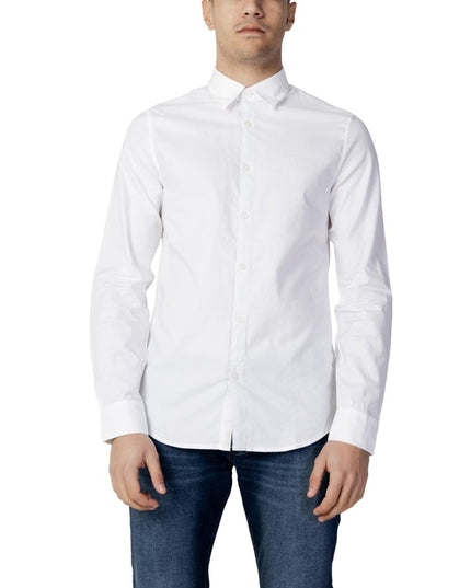 Armani Exchange Men Shirt-Clothing - Men-Armani Exchange-white-S-Urbanheer