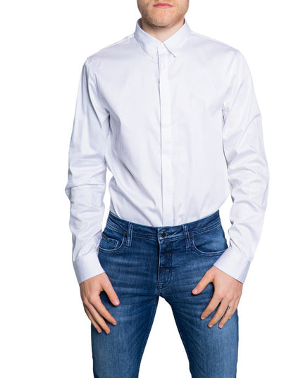 Armani Exchange Men Shirt-Clothing Shirts-Armani Exchange-white-XL-Urbanheer