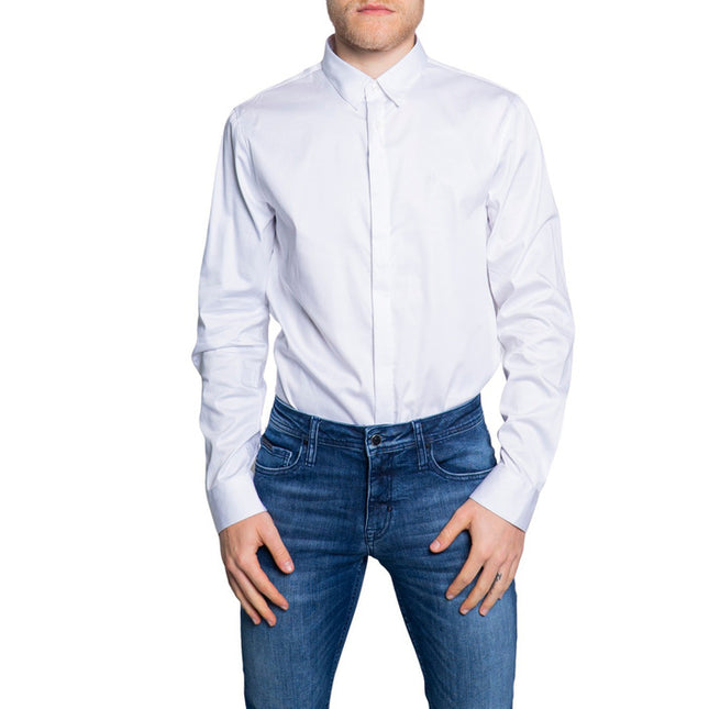 Armani Exchange Men Shirt-Clothing Shirts-Armani Exchange-white-XL-Urbanheer