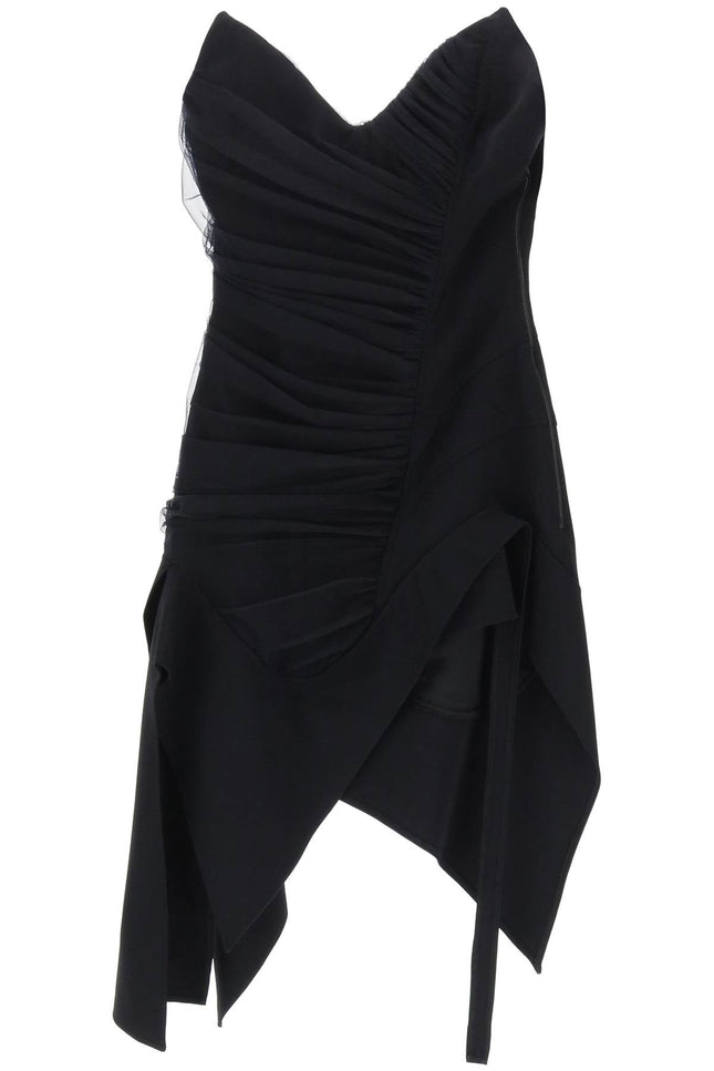 Asymmetric Mini Bustier Dress