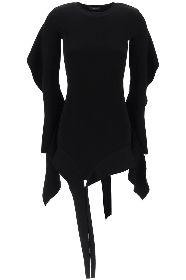 Asymmetric Mini Dress With Ruffle Details