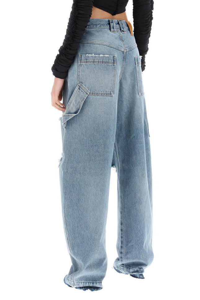 Audrey Cargo Jeans With Rips