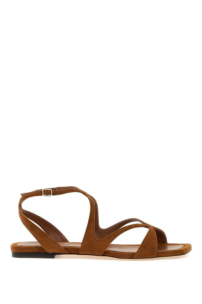Ayla Flat Suede Leather Sandals